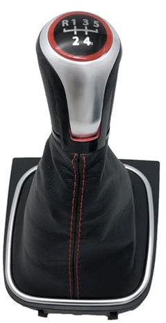 Toiumops Schaltknauf Schaltsack für Volkswagen Golf 5/6 MK5 MK6 Scirocco 2009, manuelle Schaltknaufmanschette