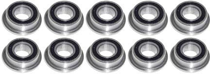 Flanschlager MF84 2RS 4x8x3 mm Miniaturkugellager 10 Stück - rcbay | Chromstahl beidseitig gummigedichtet