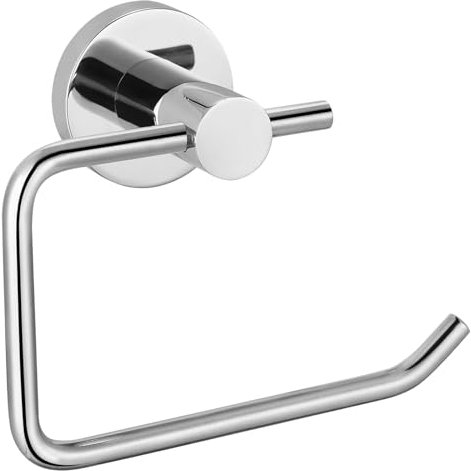 Katezon Toilettenpapierhalter, Hochwertiger Rostfreier Toilettenpapierrollenhalter aus Edelstahl 304 zur Wandmontage Für Badezimmer, Küche, Waschraum (Chrom)