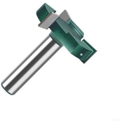 Fresa tipo T con mango de acero al carbono, diseñada para un rendimiento óptimo en aplicaciones de carpintería (12,7 x 50,8 x 1/2 mm)