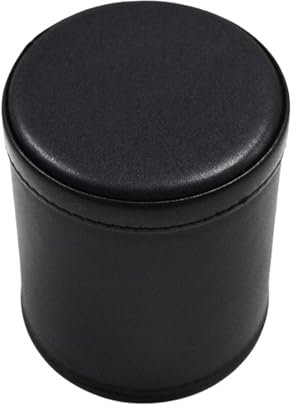 divuukyi Würfelbecher aus PU-Leder, Würfelrollbecher, komfortables Handgefühl, Würfel-Shaker, Behälter für Tischbrett-Spiel-Würfel