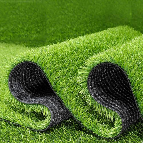 FORRTY Césped Artificial Para Exteriores,Alfombra Césped Para Jardín,Césped Sintético,Alfombra,Altura 1/2/3/4Cm, 1x1M²,Apto Para Balcones Jardines,Textura Suave,Alta Densidad(20mm(0.78in) Grass height