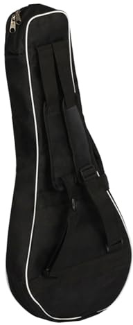 Mandolinen Tragetasche aus Oxfordstoff, Schwarz, mit Schultergurt | Schutz für Mandoline, Verstellbarer Trageriemen, Stilvolles Design, für Instrumentenzubehör Unterwegs