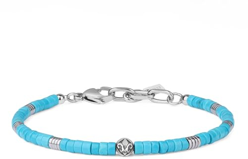 COAI Männer Armbänder aus 4x2 mm Edelsteinperlen mit 6 mm Iris-Perlen für Herren