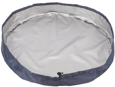 SHINEOFI Housse Extérieure Étanche pour Seau et Récipient Couverture Tonneau Scellée Oxford Résistante Aux UV Protection Pluie et Neige pour Seaux Plastiques et Chimiques Bleu Marine