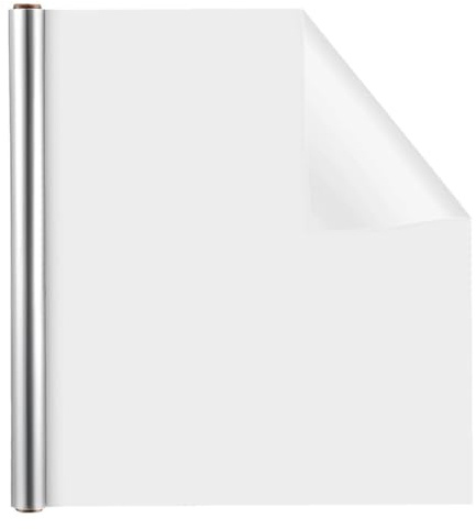 SAFIGLE Pellicola Protettiva Elettrostatica per Pareti 45 CM X 5 M in Lattice Bianco Adesivo Antimacchia e Antigraffio per Protezione Muro Cucina e Mobili Facile Applicazione senza