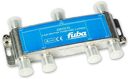 Fuba OHV 601 Sat-Verteiler 6-Fach horizontal