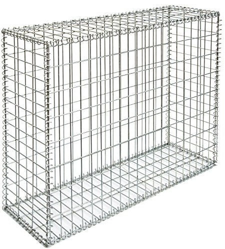 Niederberg Metall Gavión 100x80x30cm Gaviones metálico para Piedras M5x10 Jaula Cesta de Alambre