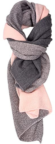 Bezioner XXL Sciarpa Foulard Donna Tartan Grande Scialle Donna Plaid Stola Rosa