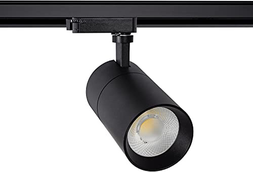 LEDKIA LIGHTING 1-Phasenstromschiene LED-Strahler 30W Dimmbar Mallet Schwarz 5000K Kaltweiß