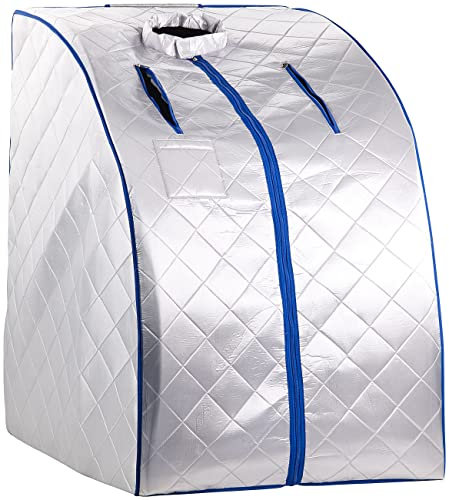 Sauna infrarouge mobile 1000 W avec chauffe-pied et radiateurs [Newgen Medicals]