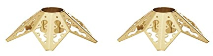 Georg Jensen Taper Kerzenhalter vergoldet von Sanne Lund Traberg - 2 PCs
