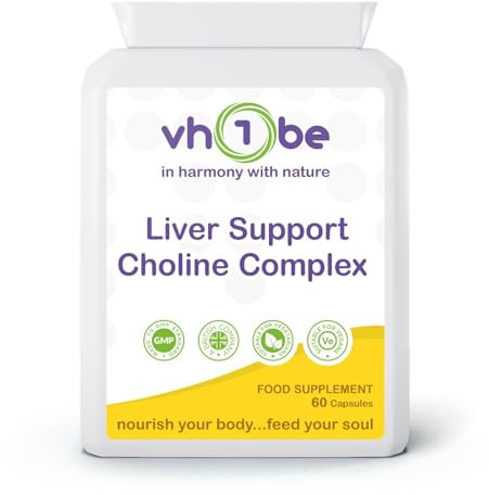 Liver Support with Choline 60 Capsules - Supports The Maintenance of Normal Liver Function