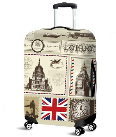 Muiuou Koffer SchutzhüLle, Elastisch KofferschutzhüLle Gepäck Cover Reisekoffer Hülle Trolley Case Schutzhülle Luggage Cover Waschbare Staubdichte Kofferbezug (XL (30-32 Zoll),Stil 8)