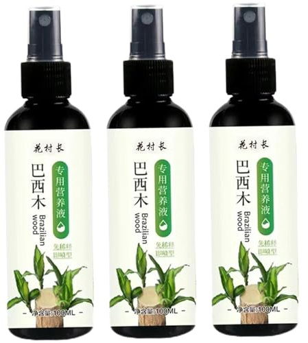 3 pièces engrais pour plantes d'intérieur en bois brésilien pour bambou chanceux Engrais pour plantes d'intérieur en bois brésilien Engrais liquide pour plantes d'intérieur 100 ml Engrais pour plantes