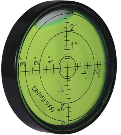 ARTIBETTER Livella Bolla d Aria in Acciaio Inossidabile Livella Bolla Piccola Orizzontale Per Ingegneria Rilevamento e Mappatura Uso Esterno Coperchio Nero Liquido Verde
