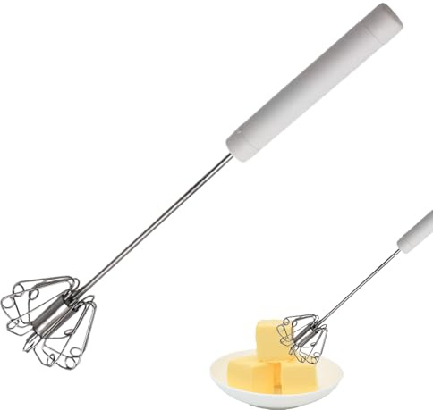 Montalatte Elettrico - Sbattitore Per Uova Semiautomatico In Acciaio Inossidabile | USB Ricaricabile Schiumatore Latte Portatile Pers Caffè Cappuccino Colazione Casa Ufficio