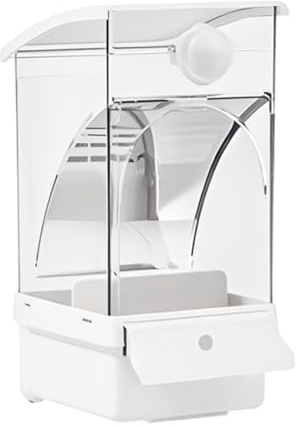 Distributeur de nourriture pour perroquets de grande capacité, amovible, facile à nettoyer, transparent, accessoire de cage pour perruches