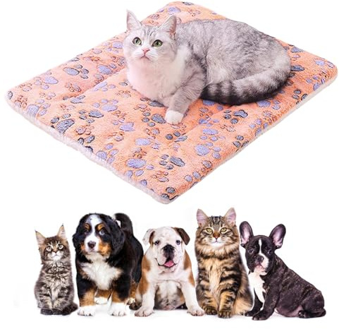Coperta Autoriscaldante per Cani e Gatti,Tappetino Autoriscaldante per Gatti e Cani,Tappetino per Cane Autoriscaldant Soffice Caldo,Coperta Riscaldante Domestici Animali,Coperte Termica Lavabile