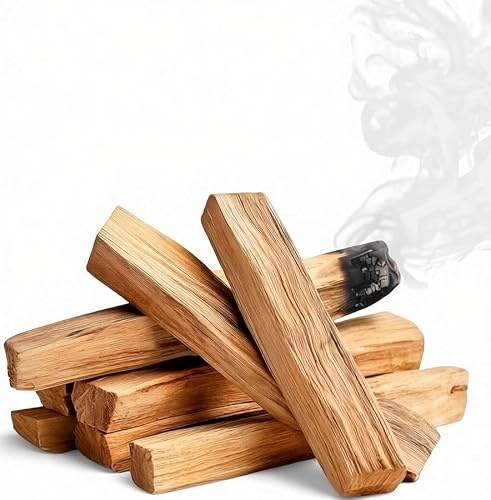 Incensera Palo Santo Räucherholz, 80g 10cm Palo Santo Holz Premium aus Peru für Ausräuchern Wohnung, Beseitigt Negative Energien