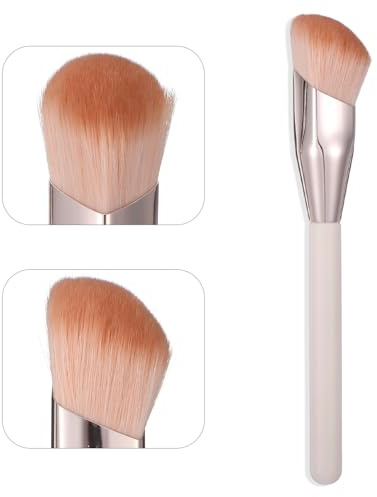 Angled Blush Brush Liquid Blush Brush Angled for Cheek Makeup Contour Foundation Brushs Bronzer Face Makeup Brushs for Cheek Forehead Jaw Nose Blending Deepening Contouring Polishing