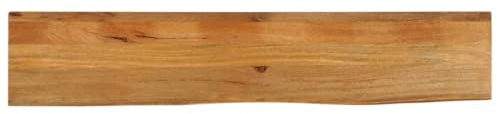 Frdhee Tavolo da pranzo in legno, piano con bordo dell'albero, 160 x 40 x 3,8 cm, in legno massello, per scrivania, tavolo da pranzo, tavolo da pranzo