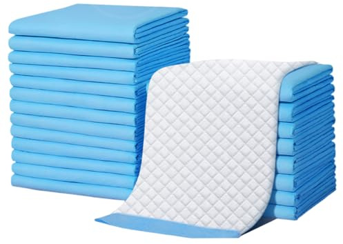 100 Stück Einweg-Wickelunterlagen für Babys, 13 x 17, 7, weiche, schnell absorbierende Vlies-Wickelunterlage für Babys, Erwachsene und Haustiere...