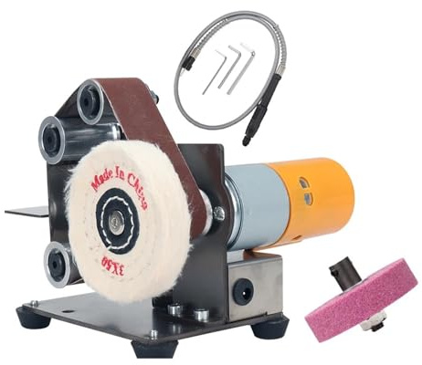 Levigatrice A Nastro Elettrica, Fai Da Te, Lucidatrice, Mini, A, Affilacoltelli Con Abrasivo Motore Potente, Basso Rumore