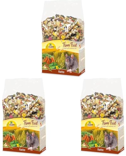 JR FARM Farm Food Ratte 500 g (Packung mit 3)