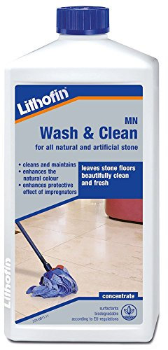 Lithofin MN - Detergente Wash & Clean per tutte le pietre naturali o artificiali, 1 litro