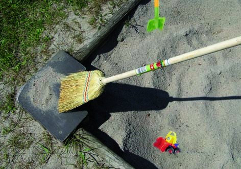 Balai de paille de riz pour enfants à partir de 4 ans