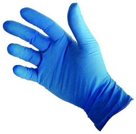 GANT EN NITRILE BLEU - TAILLE 7/8 - Medium