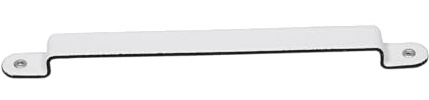 Riess, 0887-033, Löffelblechleiste 38 cm, CLASSIC WEISS, Emaille, weiß