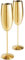 VonShef Champagne Glasses Set of 2, Gold Stainless Steel Champagne Flute with Gift Box, Ideal for Fathers Day, Weddings, Parties and Anniversary