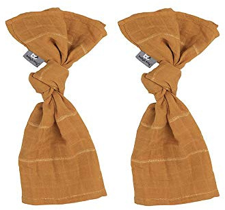 Baby's Only - Swaddle Sparkling - Ocker - 65x65 cm