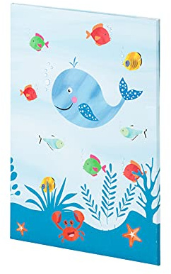 Rössler Kinder Briefpapier mit Umschlag | Geschenk für Mädchen und Jungen | Schreibset Kinder | Wal Motivpapier | Briefpapier Mädchen und Jungen | 185 x 260 x 9mm | 1 Stück | Motiv: Wal | Schreib Set mit Motivpapier und Umschlägen für Kinderbriefe, Einladungen und kreative Nachrichten