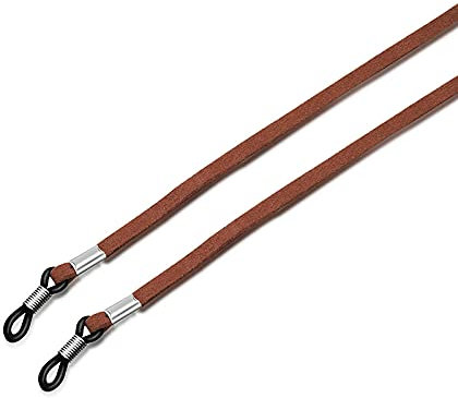 YUNHOME Sonnenbrillenkette Brillenkette Brillenband Brillenschnur 1 Paar Gläser Gurt Kette Einstellbare Sonnenbrille Brillen Seil Lanyard Halter Anti Slip Gläser Schnur Brillen Zubehör-Braun