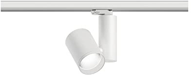Paulmann 91344 LED Schienensystem ProRail3 Schienenspot Zeuz 15° 33W 4000K 230V Weiß dimmbar Schienensysteme Deckenschiene Metall, Kunststoff