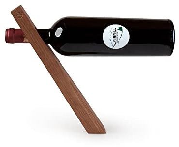 Alpenfell Handgefertigter Weinflaschenhalter aus Nuss- oder Zirbenholz - Hand-Made in Tirol (Zirbenholz)