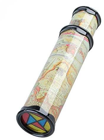 ZEALMAX Dehnbares Kaleidoskop Spielzeug Handgemachtes nostalgisches Spielzeug Geschenk Magisches Kaleidoskop, Alte Welt