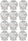 Juego de 12 Vasos de Ventosa - Diámetro 7 cm, Altura 8 cm, Diámetro Interior 4,3 cm - Ventosas de Cristal para Masaje al Vacío - Glass Cupping Банки Медицинские