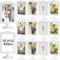 MUXHEL 15PCS Double Sided Standing Picture Frames 4x6in Double Sided Photo Frame with Stand White Plastic Photo Frame with Stand for 4x6 Inch Photo School Wedding Table Display