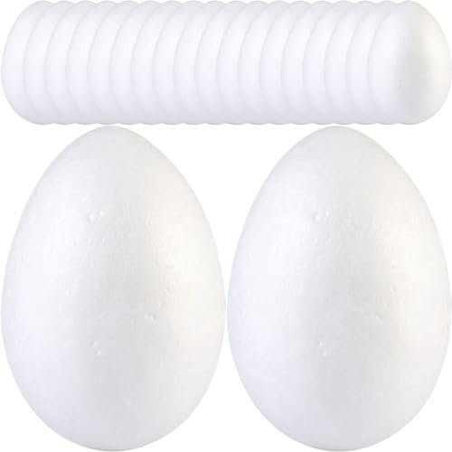Tofficu 20pcs Easter Decor Foam Eggs Diy Egg Painting Kit Easter Decorations Decor