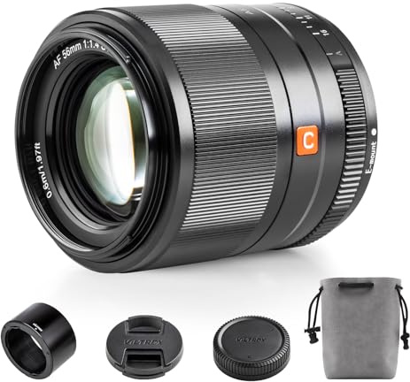 VILTROX 56mm F1.4 Autofokus Objektive APS-C für Sony E Mount Kamera Objektive Standard Camera Lenses große Blende kompatibel für Sony a7 a7C a7III a7RIII a7RIV a7RV a9 a6100 a6400 a6700