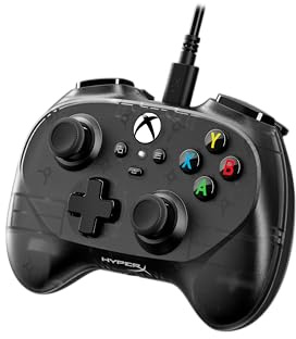 HyperX Clutch Bo - Kompakt svart mini-spelkontroll med kabel för Xbox Series X|S med licens och full funktionalitet