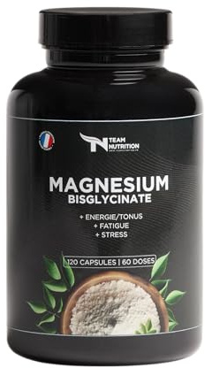 Magnésium Bisglycinate + Taurine & Vitamine B6 | Absorption Optimale 320 mg | Anti-Stress, Sommeil, Fatigue | Soutient Os, Muscles & Nerfs | 90 Gélules Vegan | Marque Française