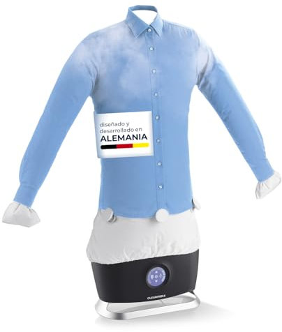 CLEANmaxx Stira camicie automatico PRO STEAM con funzione vapore e display touch | Stira camicie e camicette | Riduce gli odori, disinfetta, leviga, asciuga e rinfresca
