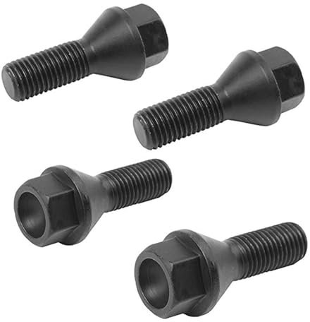 WTIXCRQ Radbolzen Radschraube Kompatibel Mit 3er-Serie E90 E91 E92 E93 4 Stück Auto-Radbolzenmutter 36136781150 Radnabe Reifenschraube Bolzen Ersatzteile