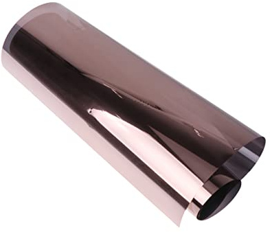 IMIKEYA Film Solar y Reducción de Deslumbramiento Unidireccional Plata Control Solar Aislamiento Térmico de Pet Film para Ventanas para Oficina y Uso Residencial