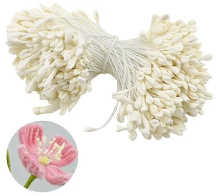 350 Stück Pfeifenreiniger Zum Basteln,Blumen Blütenstempel Set Tulpe Blumenstrauß Pfeifenputzer Bouquet Flower Pipe Cleaner Bastel Blume Kunstblumen Kit Accessories für Bastelblumen Handgefertigtes
